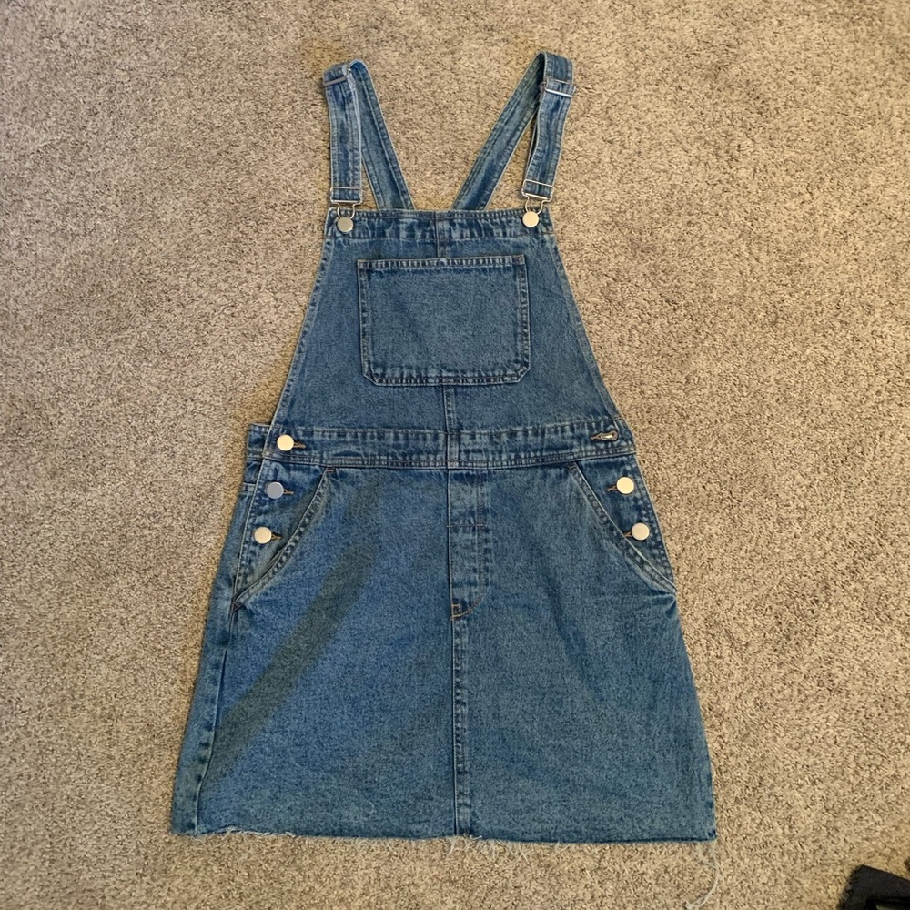 Denim Overalls Skirt